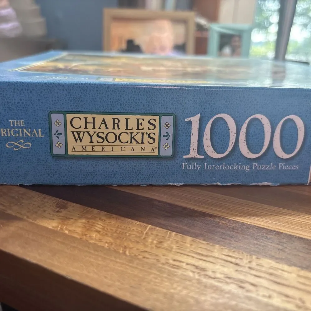 Charles Wysocki All Aboard 1000-Piece Jigsaw Puzzle. Buffalo Games